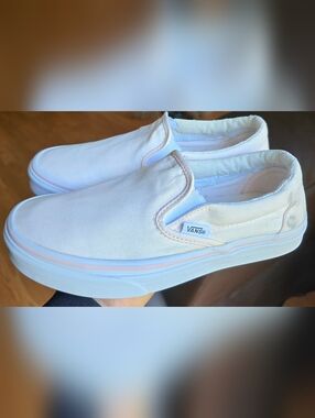 Sz 5.5 Men's/7.0 Women's VANS CLASSIC Slip-on Light Pink Shoes